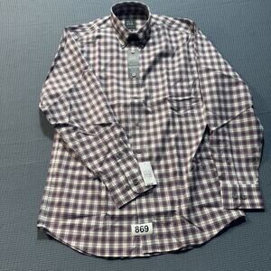 JOS. A.‎ BANK Traveler Natural Stretch Button Shirt Men's Sz S Blue Brand New